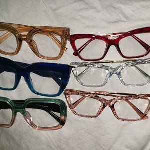 **Brand New** Fashion Eyeglasses 6 pairs